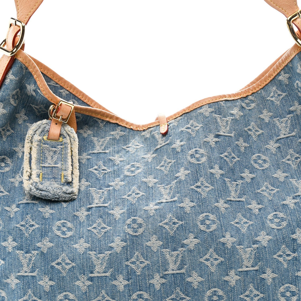 Monogram Denim CarryAll MM Blue