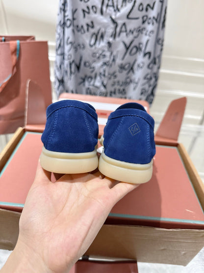 LP Summer Charms Walk Loafers Navy Blue Suede 565860