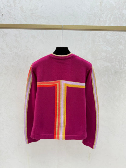 Chanel 2025 Cardigan Purple Wool 716294