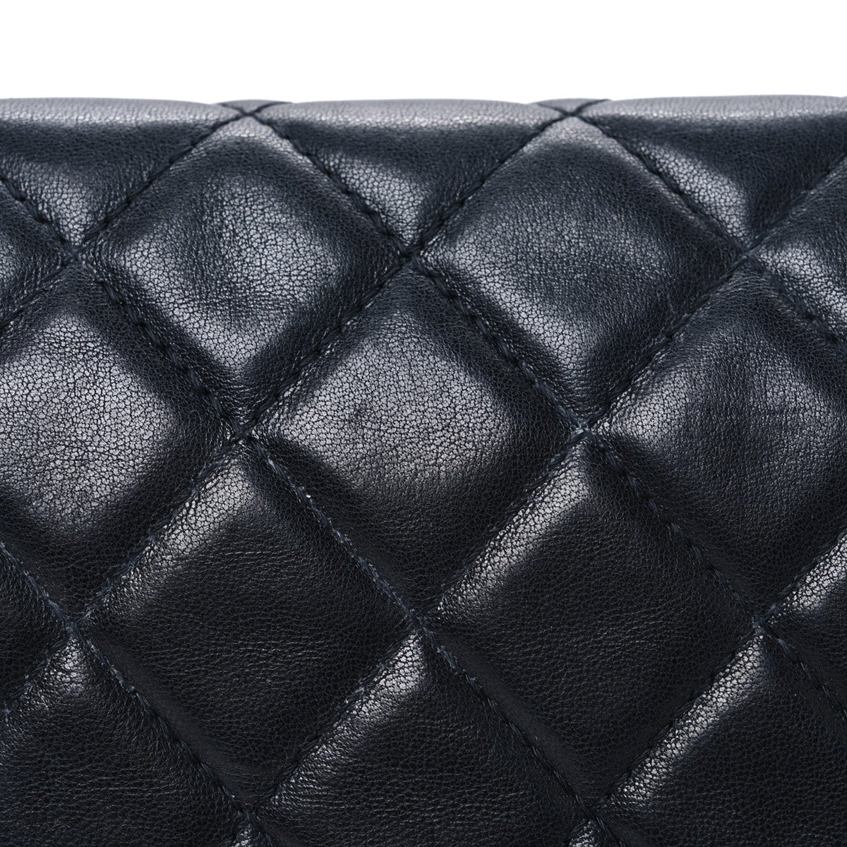 Lambskin Quilted Messenger Bag Dark Navy