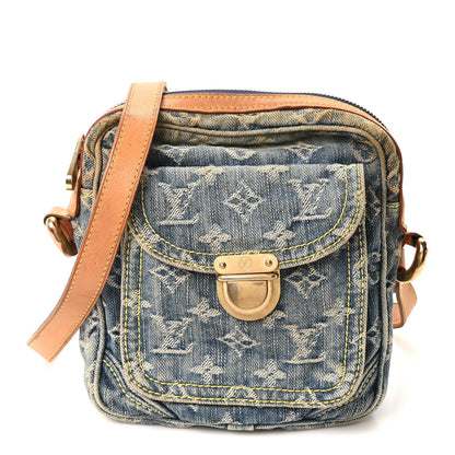 Denim Camera Bag Blue
