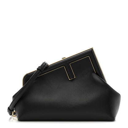 Shiny Nappa Small Fendi First Black