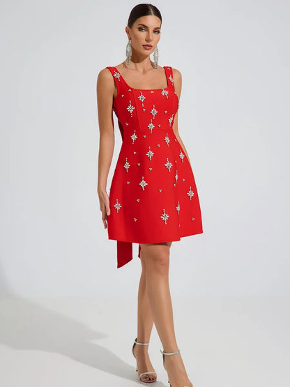 Allison Star Embellished Mini Dress