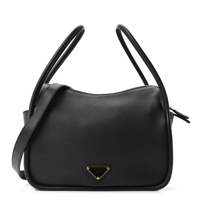 Soft Calfskin Darling Shoulder Bag Black