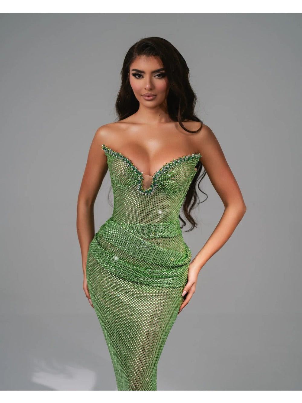 Antonia Maxi Dress In Green