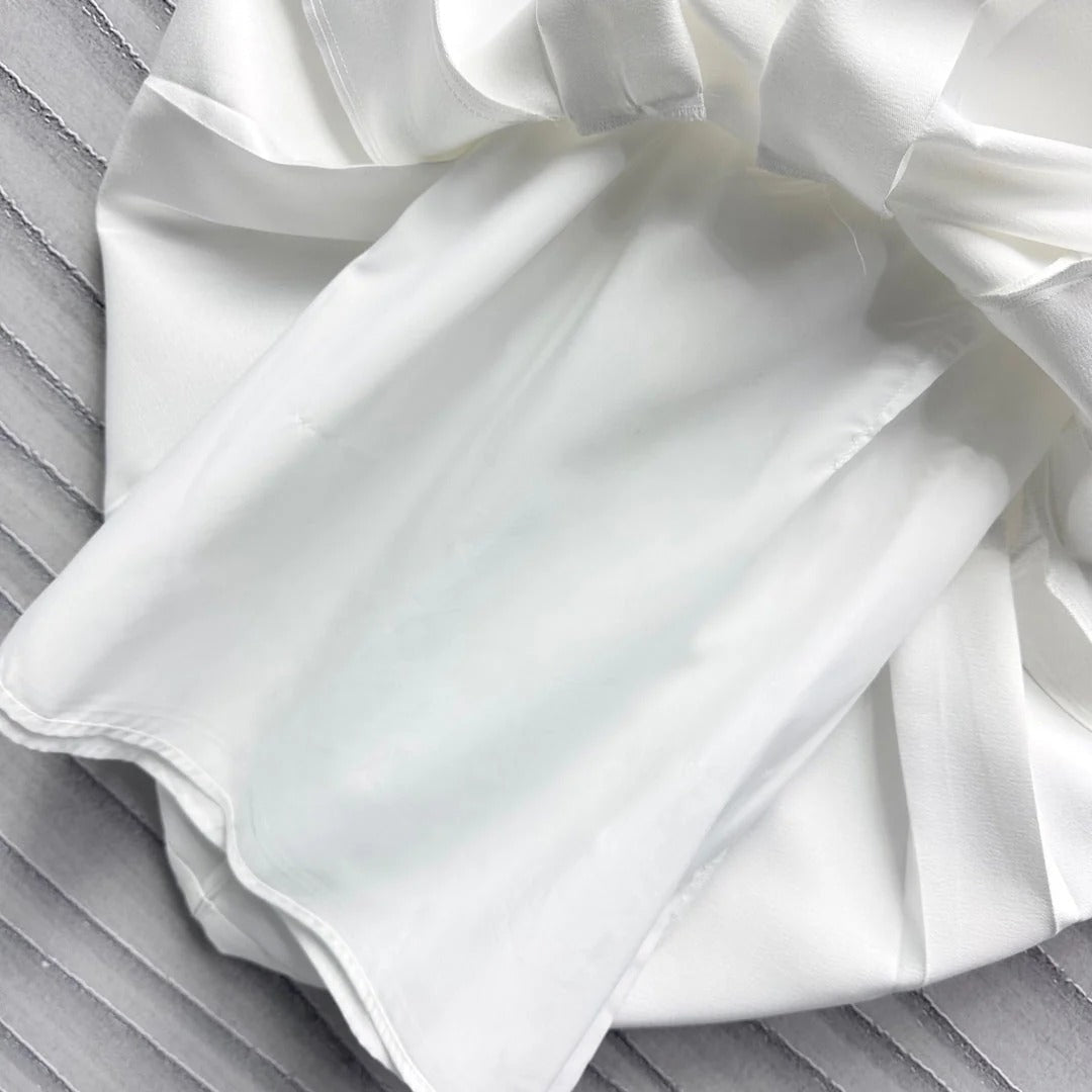 MIUMIU SLEEVELESS WHITE DRESS 267834