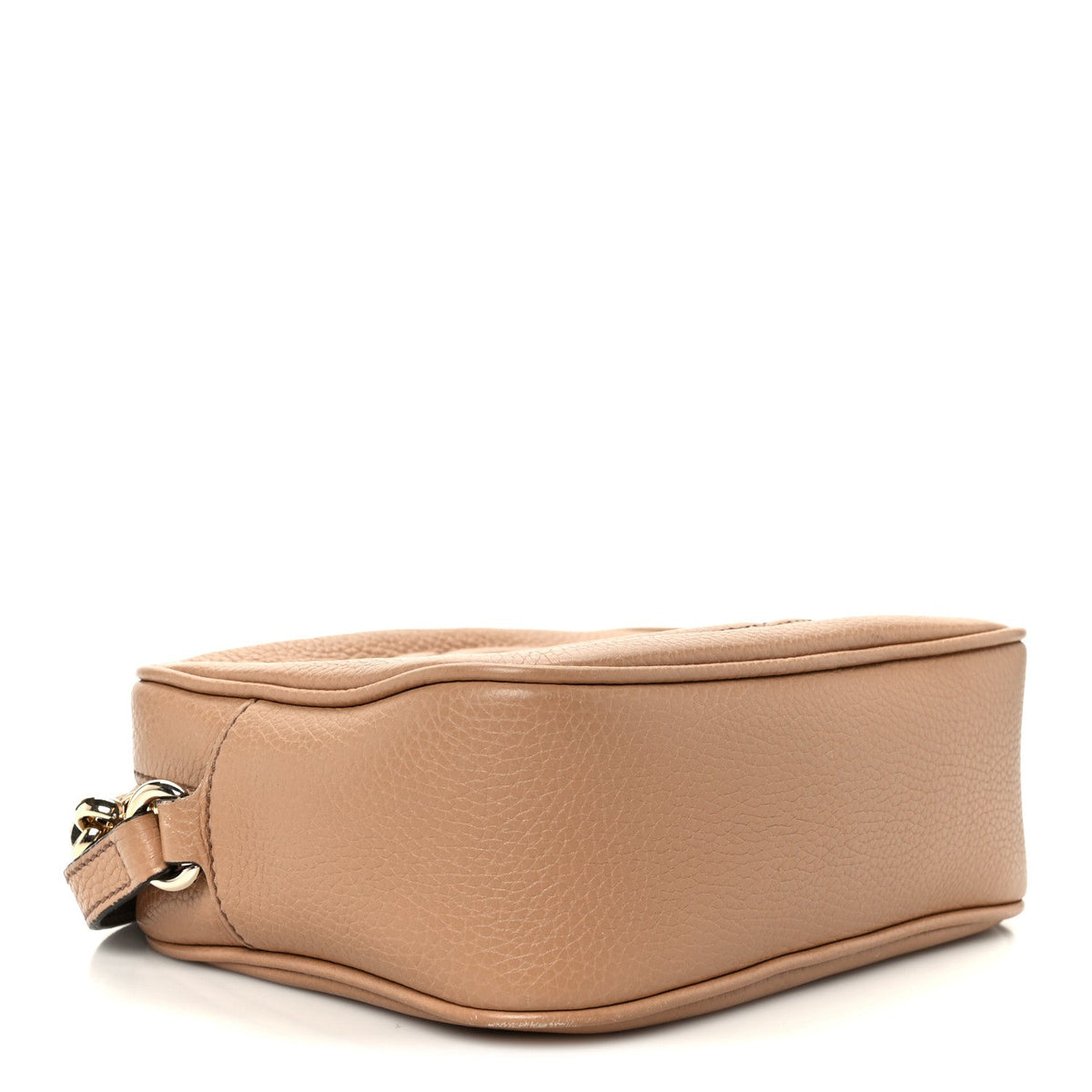 Pebbled Calfskin Small Soho Disco Bag Camelia