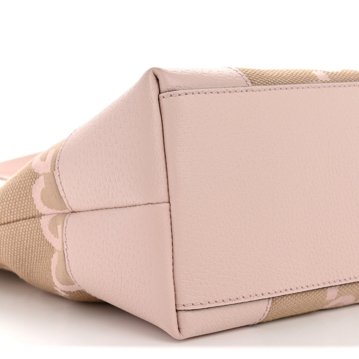 Monogram Jumbo GG Textured Dollar Calfskin Medium Ophidia Shopping Tote Beige Perfect Pink