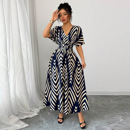 Long Sleeveless Dress With Waist Tie