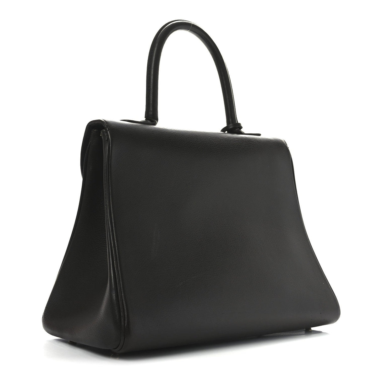 Grained Calfskin MM Brillant Satchel Brown