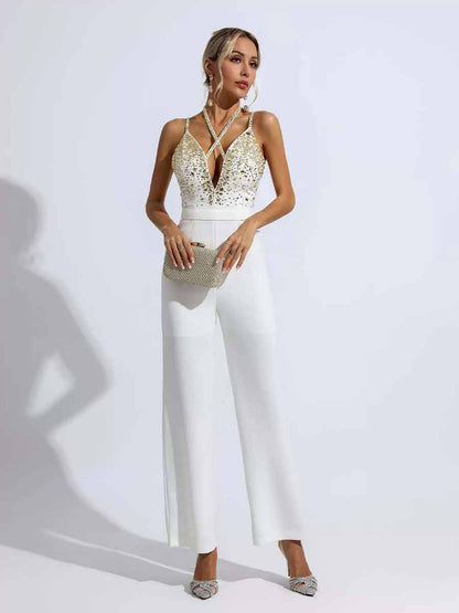Cecilia Sequin Embellished Jumpsuit