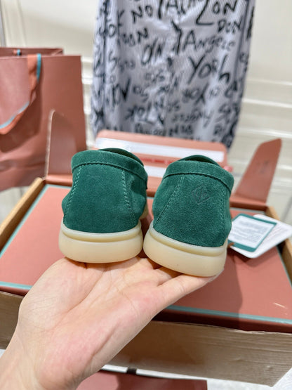 LP Summer Charms Walk Loafers Deep Green Suede 565857