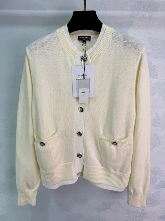 CC 26s Knitted Cardigan Top Wool 345002