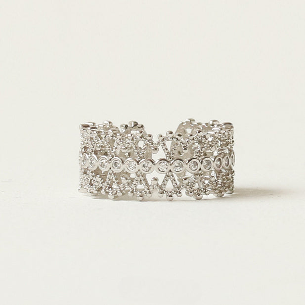Hellow Zircon Elegant Adjustable Rings