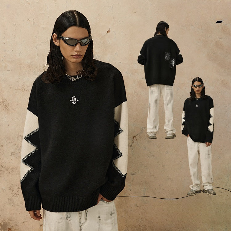 Slouchy Sweater Embroidery