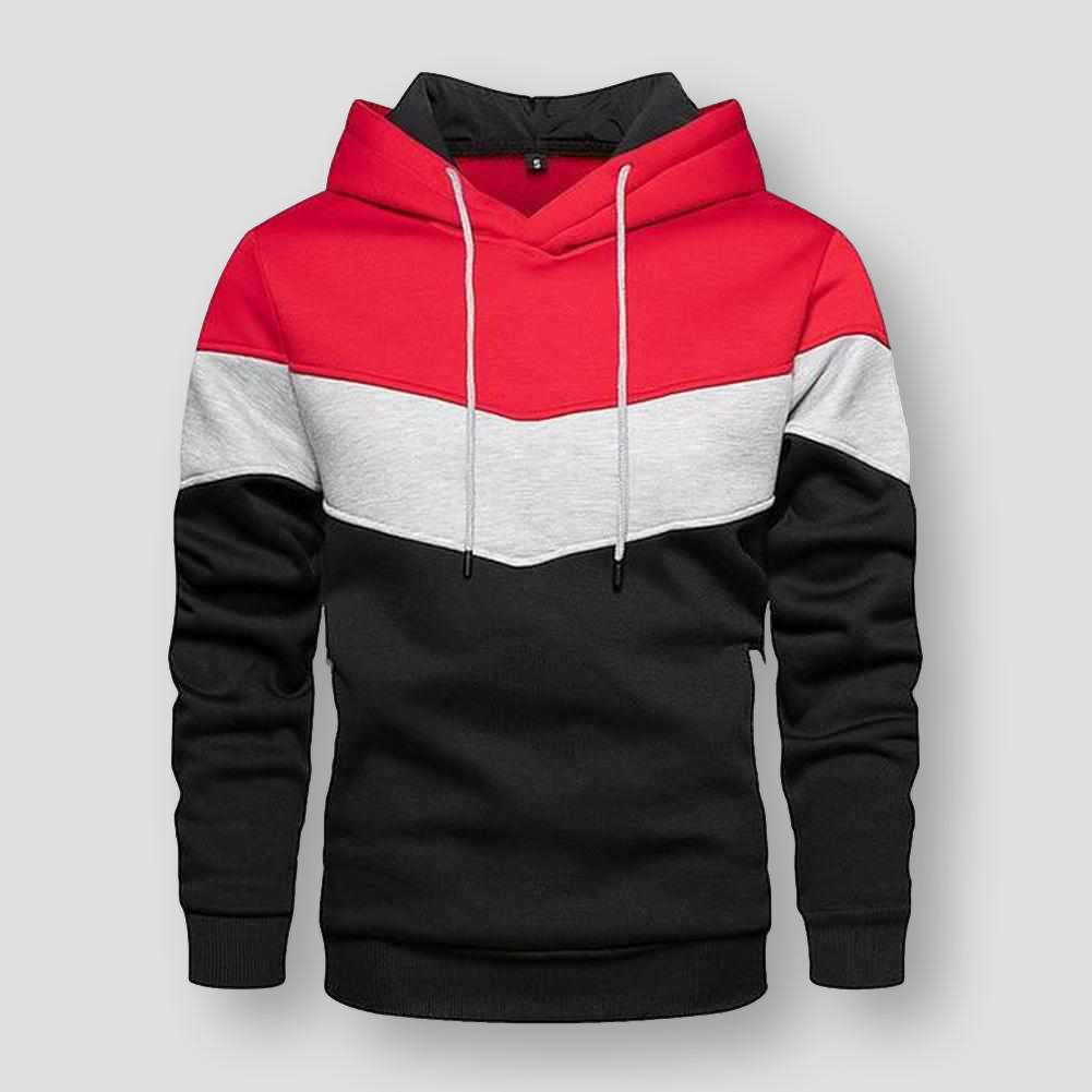 North Royal Striped Hooded Sweatshirt