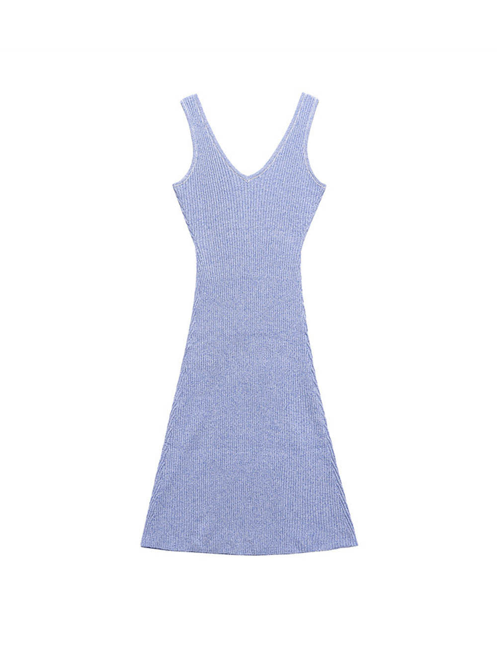 Elegant V-Neck Sleeveless A Line Dress