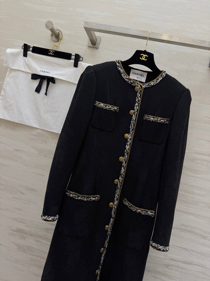 CC Long Coat Black Woven 344727