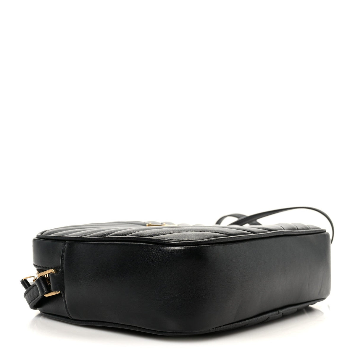 Calfskin Matelasse Monogram Lou Camera Bag Black