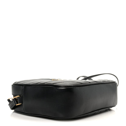 Calfskin Matelasse Monogram Lou Camera Bag Black