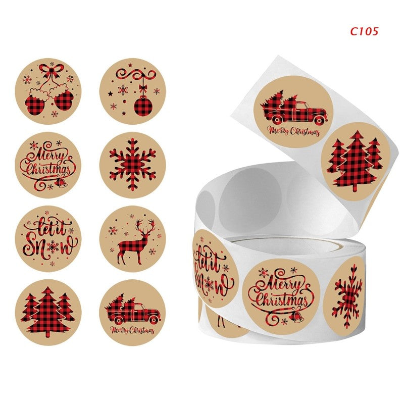 Cartoon Animal Sticker Labels DIY Holiday Decoration