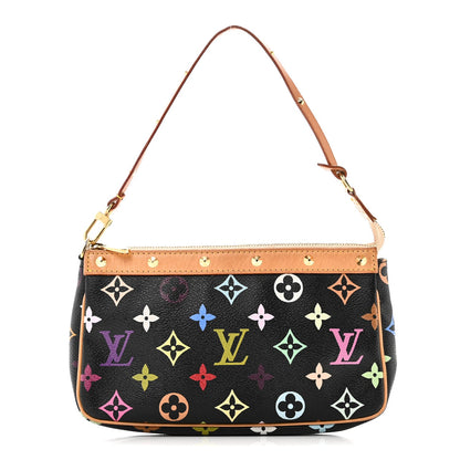 Monogram Multicolor Pochette Accessories Black