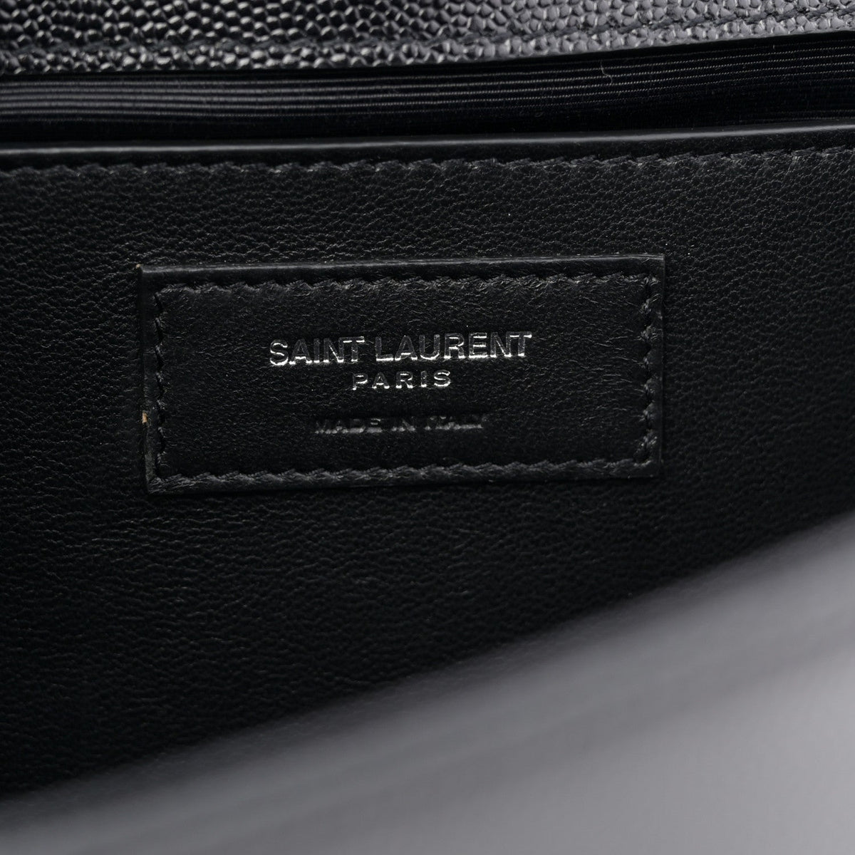 Grain De Poudre Medium Classic Monogram Kate Satchel Black