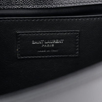 Grain De Poudre Medium Classic Monogram Kate Satchel Black