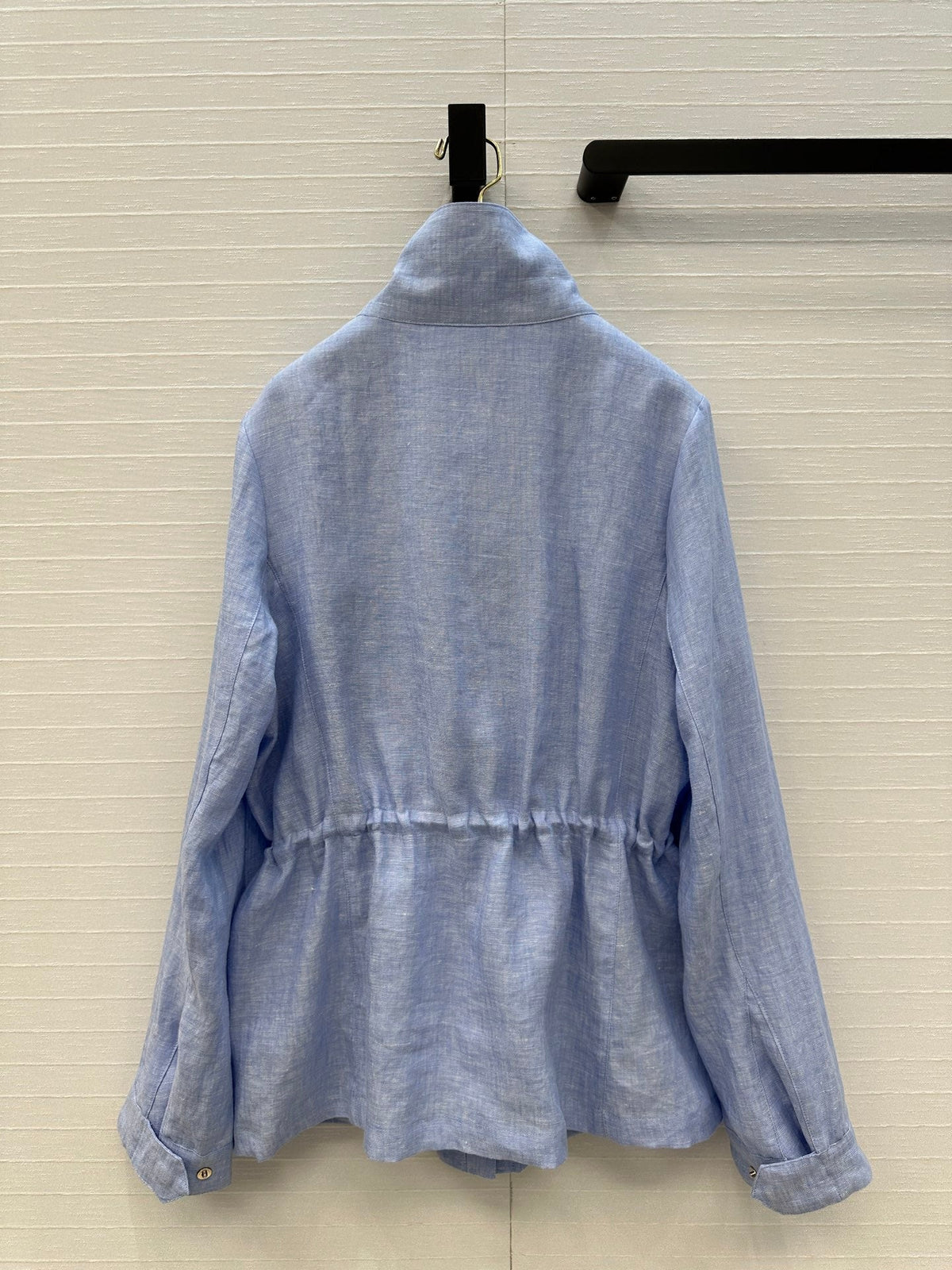 LP 25 Stand-up Collar Jacket Blue Linen 272165