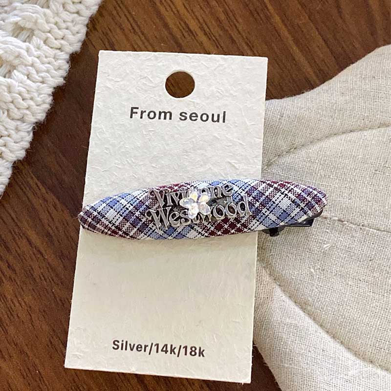 Cute Rhinestone Cherry Letter Hair Clip