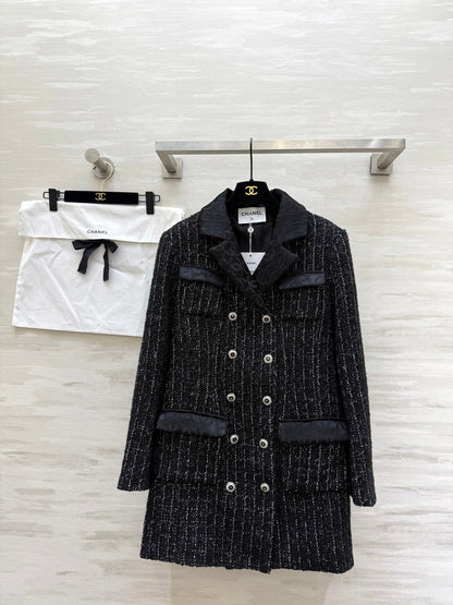 CC Jacket Black Silver Black Tweed 344806