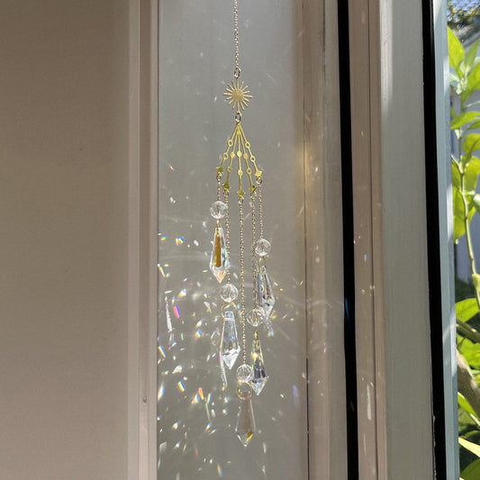 Star Moon Crystal Home Hangings