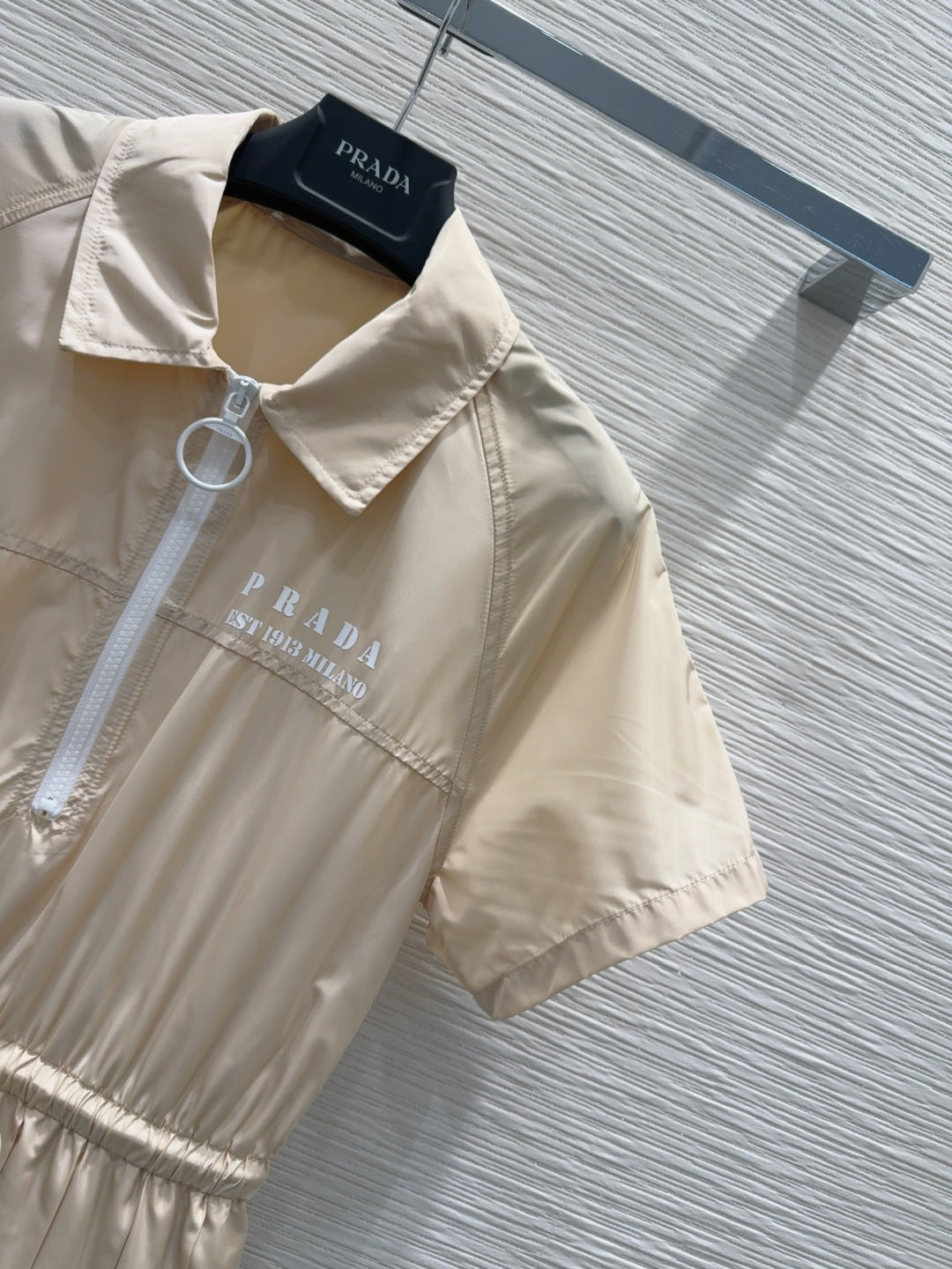 Prada 2025 Shirt Dress Beige Polyester