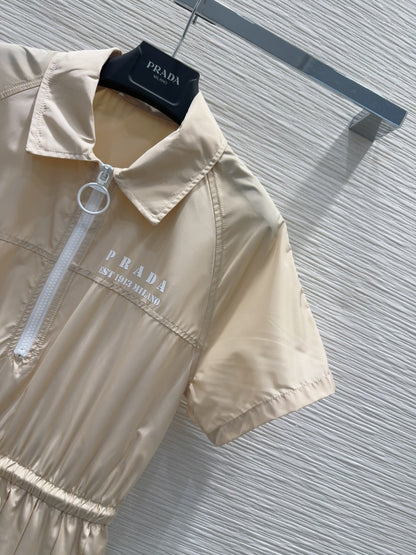 Prada 2025 Shirt Dress Beige Polyester