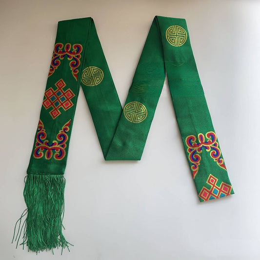 Unisex Tibetan, Nepalese, Tibetan-Style Costume Embroidery, Ethnic Minority Tibetan Robes, Tibetan Skirts, Fringed Belts, Waist Ornaments