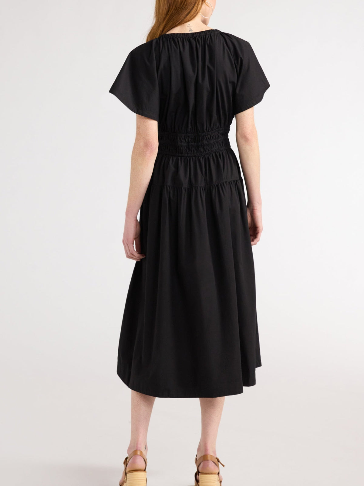 Hot Sale Women's Lightweight Denim Tiered Midi Dress
