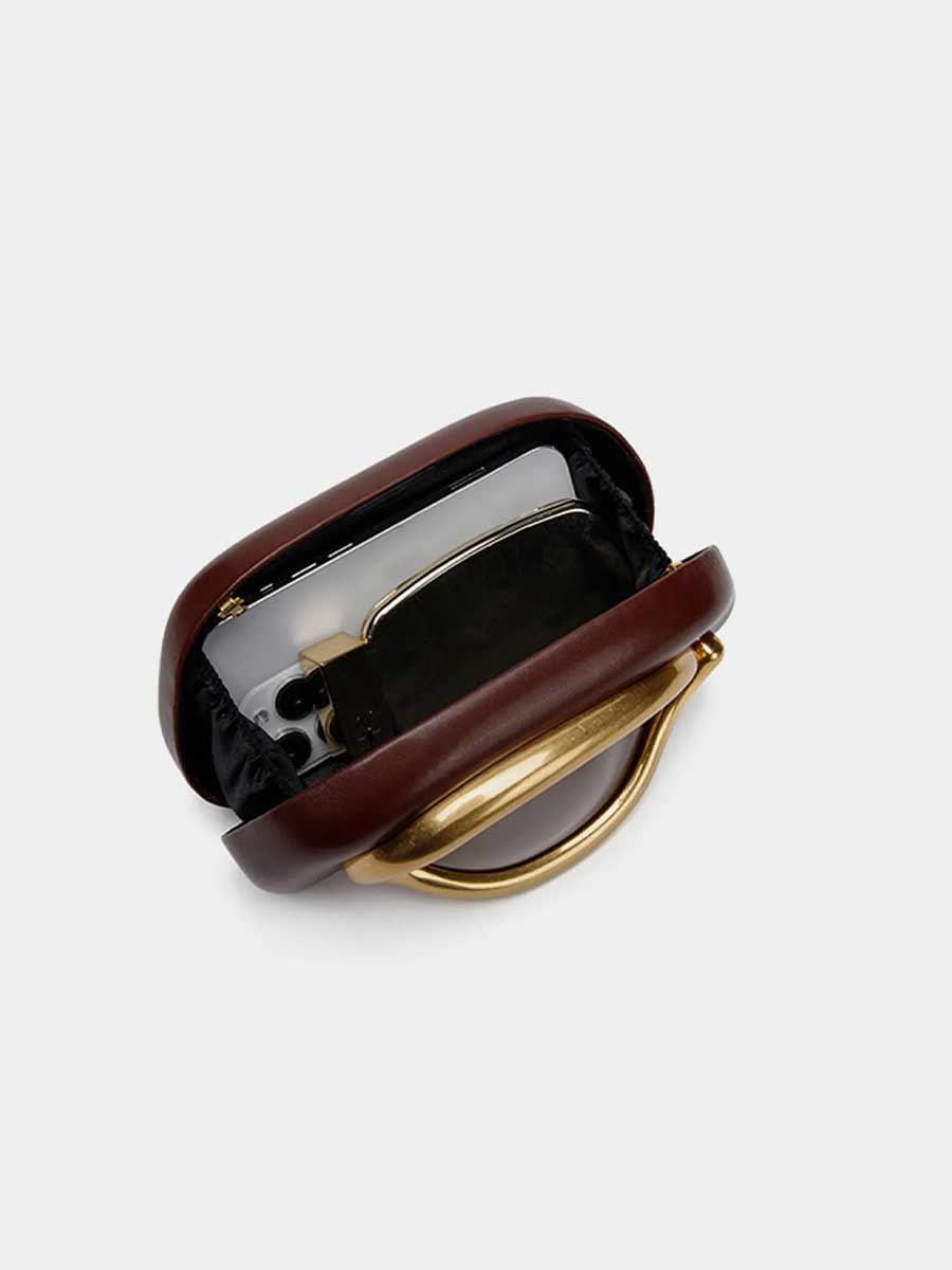 Emelia Curved Metal Box Bag