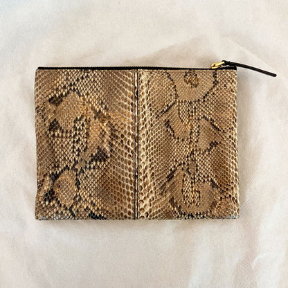 Marni Python Tan Clutch Bag