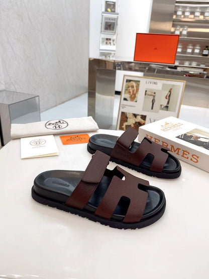 HM 2025 Chypre Sandals Dark Brown Cowhide 294377