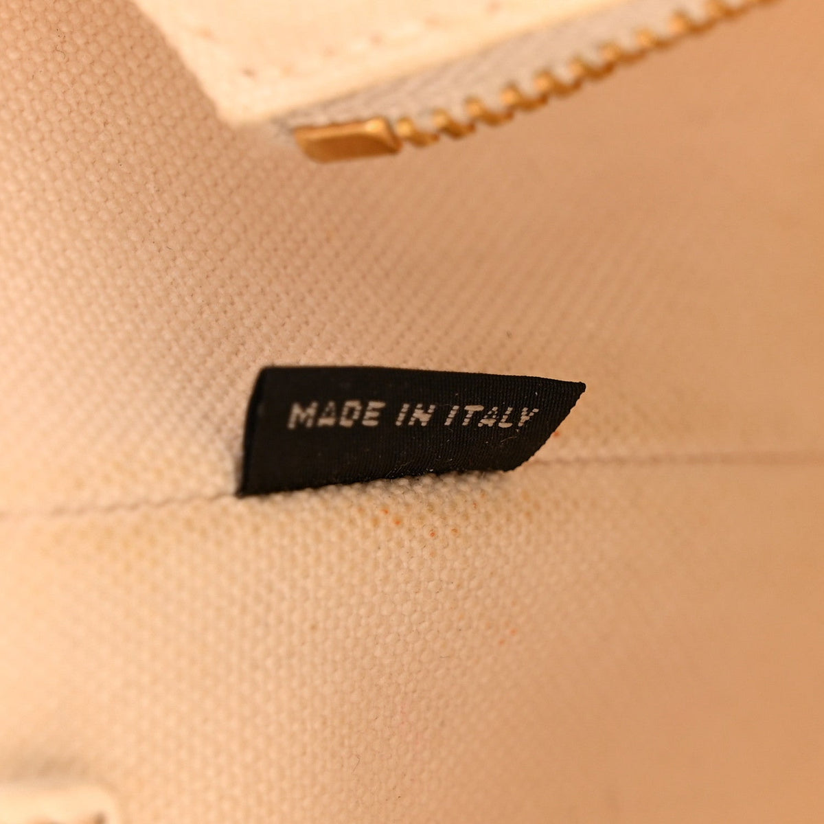 Canvas Wicker Shoulder Bag White Tan