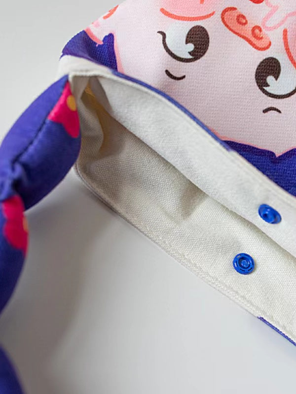 Cartoon Baby Face Niche Holding Bucket Bag