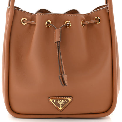 Soft Calfskin Mini Darling Bucket Bag Caramel