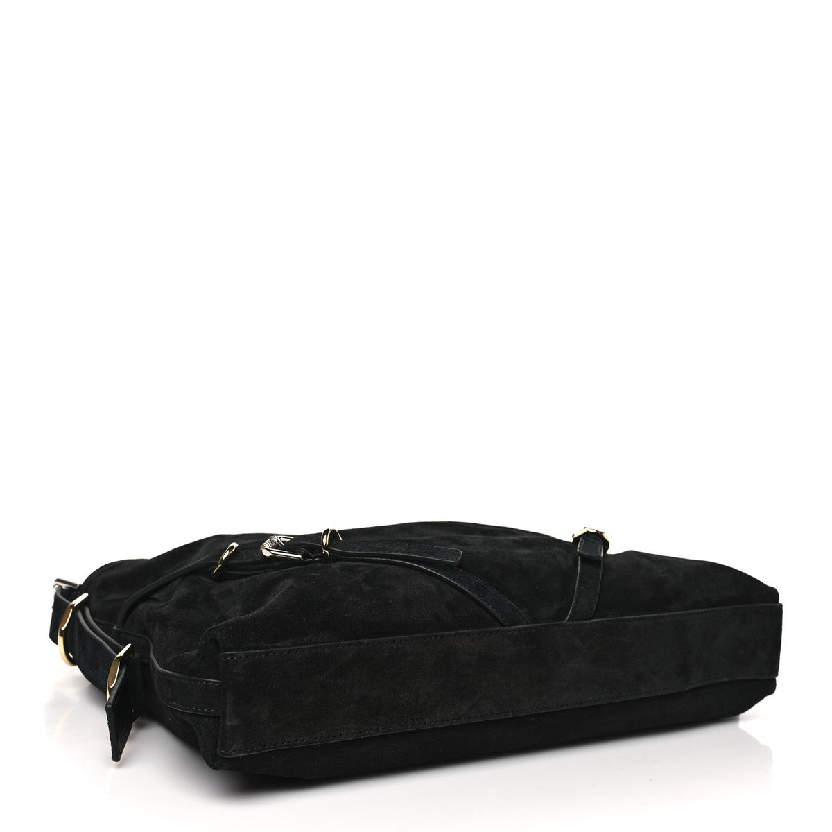 Suede Medium Voyou Bag Black