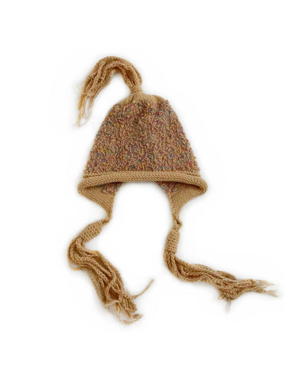 Haila - Winter Knitted Beanie with Tassels &amp; Colorful Speckled Patterns