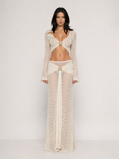 Gracelyn Elegant Resort-Style Cutout Two-Piece Set
