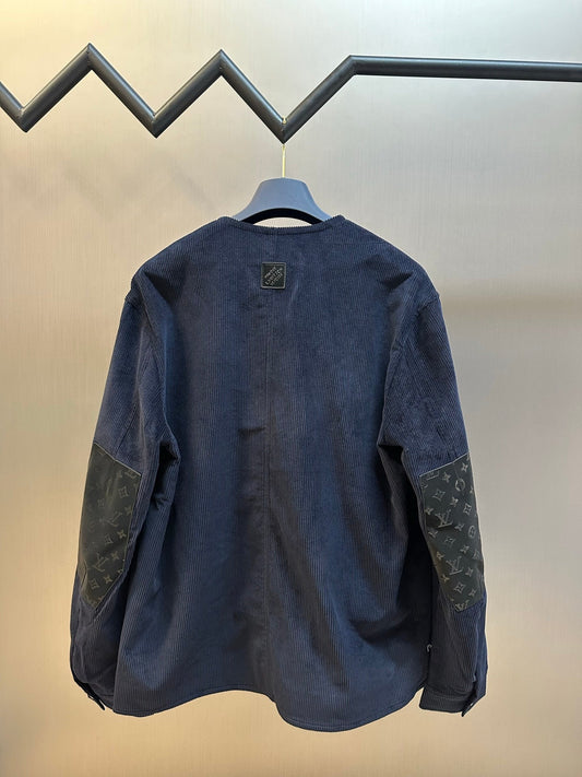 LV Corduroy V-neck Jacket 492789