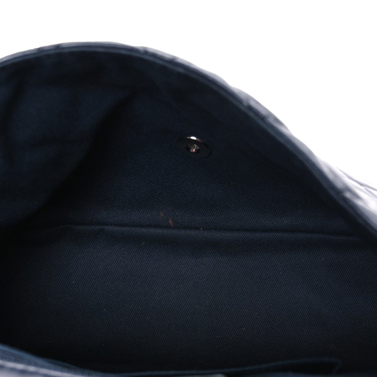 Lambskin Quilted Messenger Bag Dark Navy