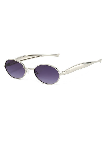 Olive Small Round-Frame Sunglasses