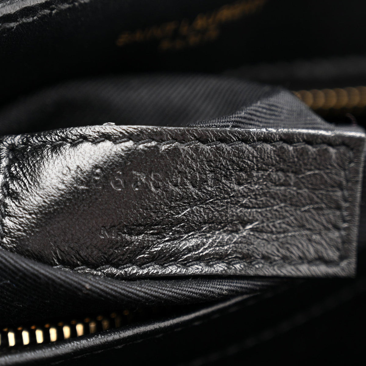 Calfskin Y Quilted Monogram Toy Loulou Crossbody Bag Black