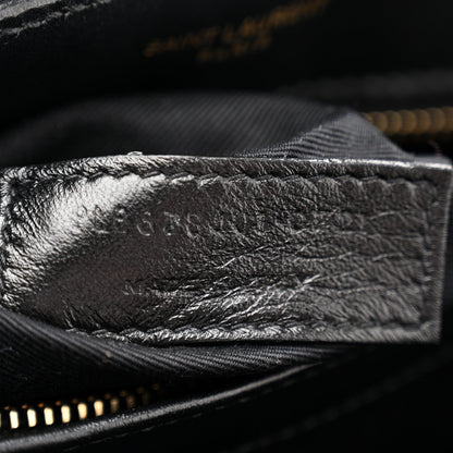 Calfskin Y Quilted Monogram Toy Loulou Crossbody Bag Black